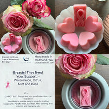 Load image into Gallery viewer, 2023 Luna Lab Creations Wax Melts - Breasts!  They Need Your Support