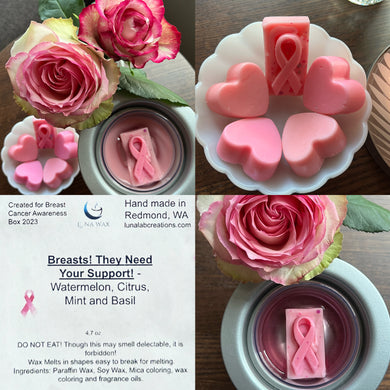 2023 Luna Lab Creations Wax Melts - Breasts!  They Need Your Support