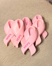Load image into Gallery viewer, Pink "HOPE" stress ribbon ball