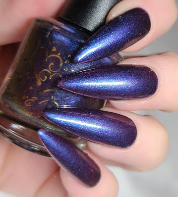 Midnight Stroll - Precious Pearls, Metals and Magnetics Lacquer Fan Group Custom for February)