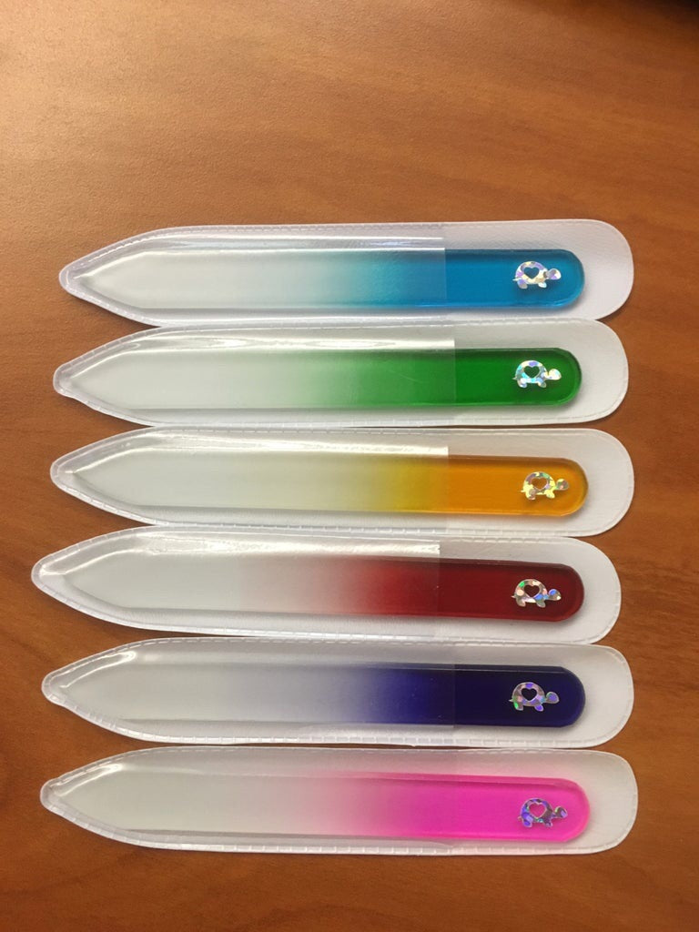 Mini Size Signature Turtle Glass Nail Files